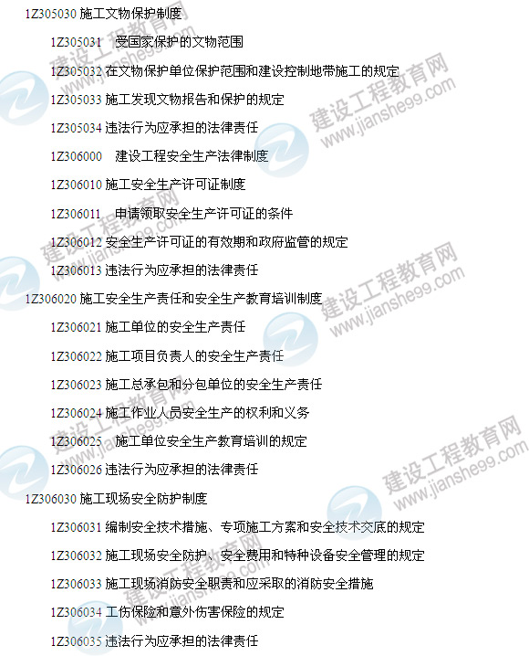 2014年一級(jí)建造師建設(shè)工程法規(guī)及相關(guān)知識(shí)考試大綱6