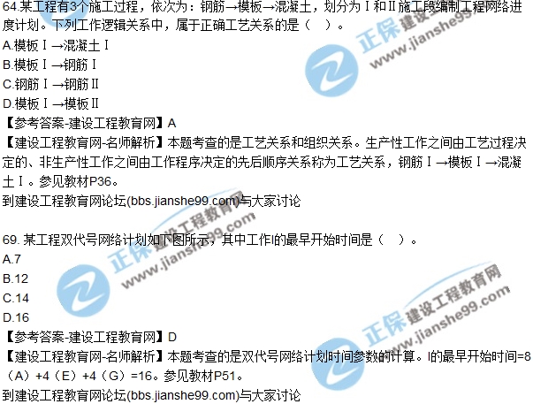 2017年監(jiān)理師質(zhì)量、投資、進(jìn)度控制試題及答案