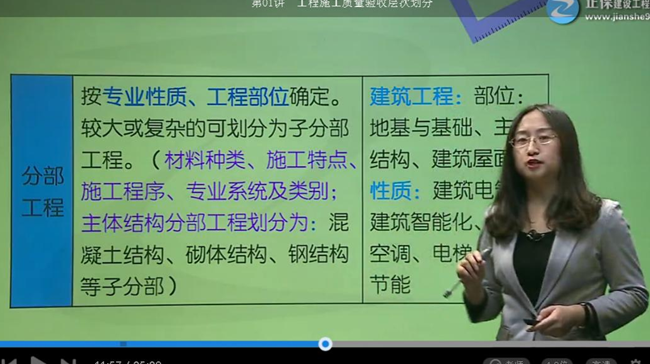 2017年監(jiān)理《質(zhì)量控制》試題點(diǎn)評(píng):分部工程的劃分