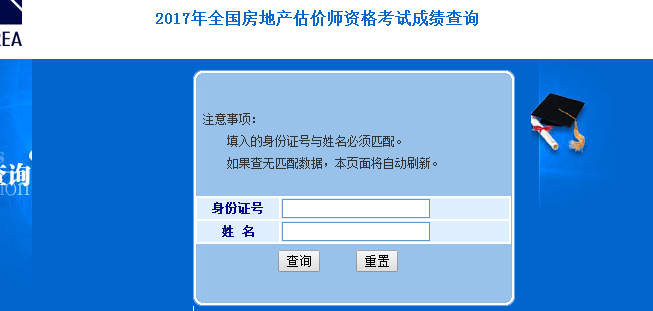 房地產(chǎn)估價師成績查詢 房地產(chǎn)估價師成績查詢