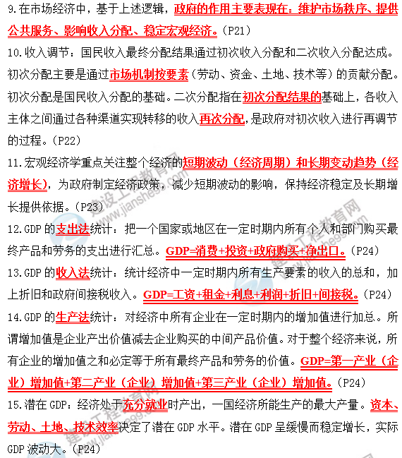 2019咨詢政策與規(guī)劃考前必背精華考點(diǎn):第二章 宏觀經(jīng)濟(jì)管理