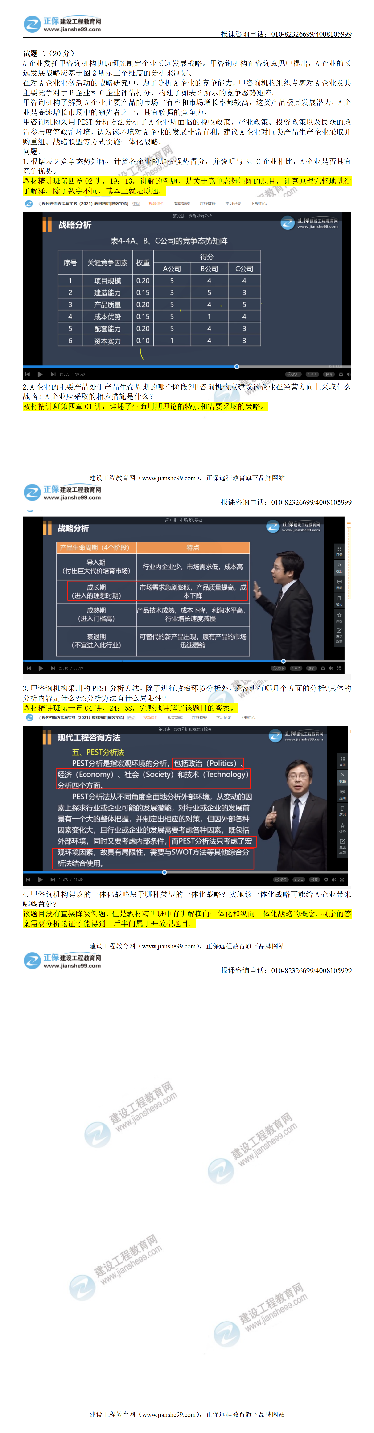 2021年《咨詢實(shí)務(wù)》試題考情分析2 2021年《咨詢實(shí)務(wù)》試題考情分析2