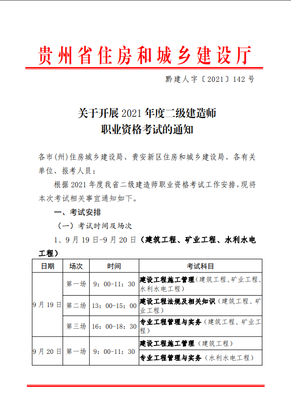 關(guān)于開(kāi)展2021年度二級(jí)建造師職業(yè)資格考試的通知-1 關(guān)于開(kāi)展2021年度二級(jí)建造師職業(yè)資格考試的通知-1