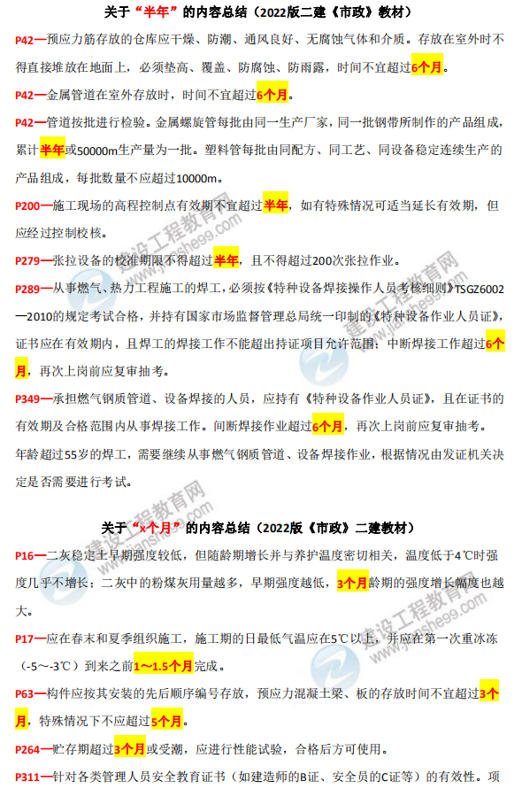 二級建造師數(shù)字考點匯總 二級建造師數(shù)字考點匯總