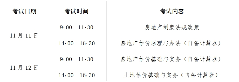 2023年寧夏房估考試時(shí)間 2023年寧夏房估考試時(shí)間