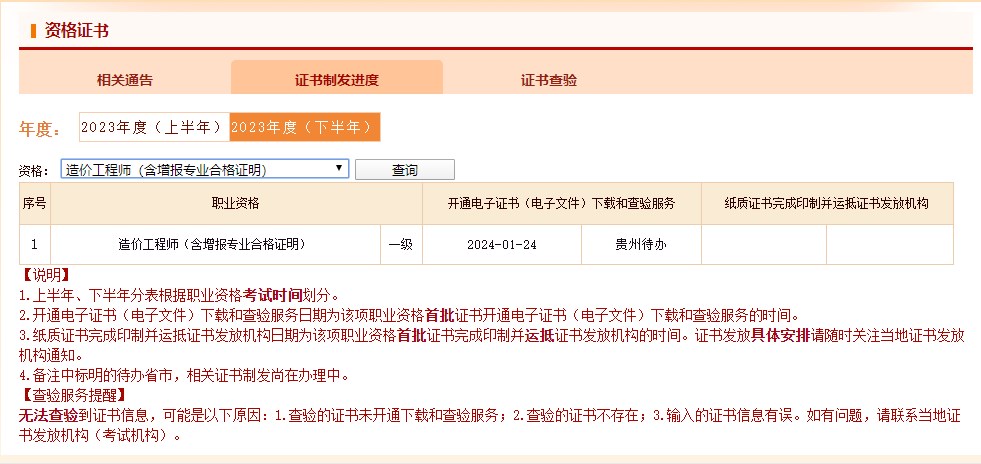 一級(jí)造價(jià)師證書制發(fā)進(jìn)度 一級(jí)造價(jià)師證書制發(fā)進(jìn)度