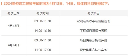 咨詢工程師考試時(shí)間 咨詢工程師考試時(shí)間