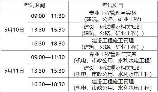 考試安排 考試安排